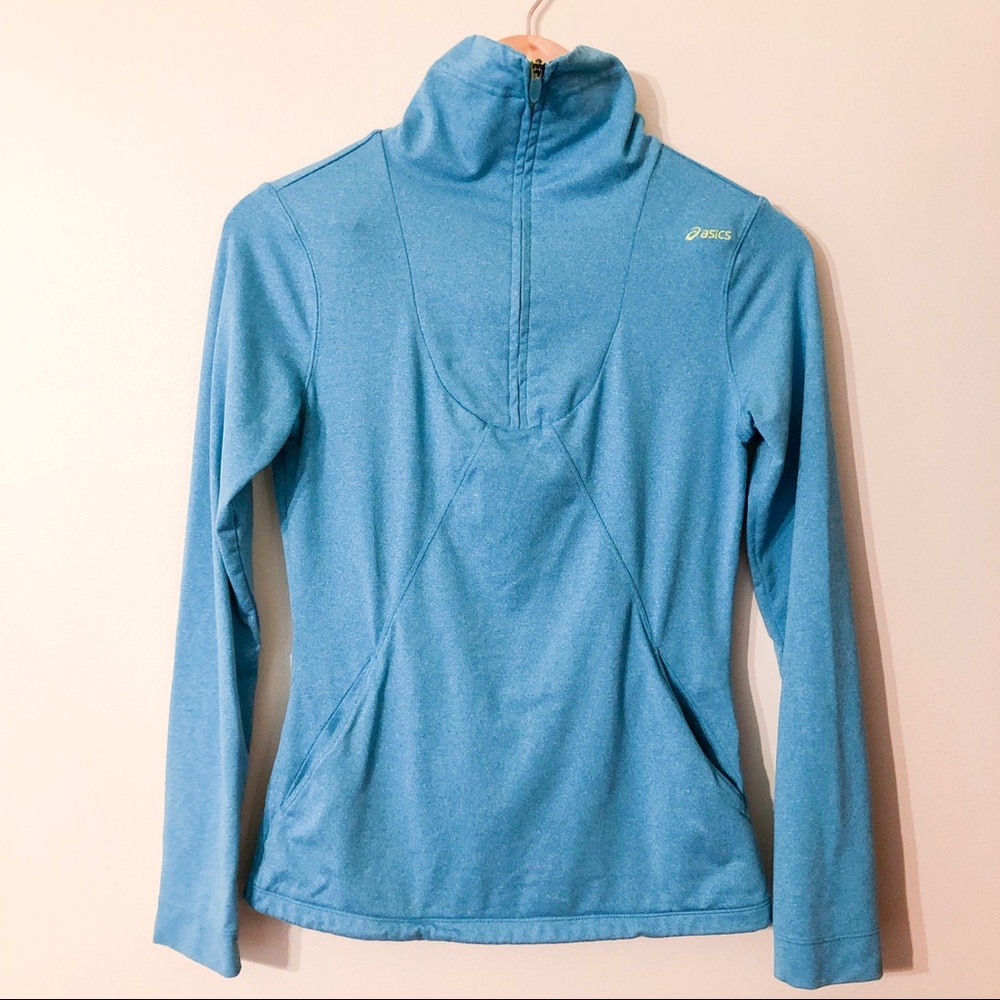 asics | 1/2 zip running pullover sweatshirt xs